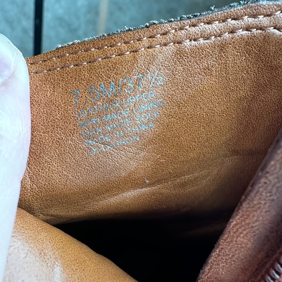 Lucky Brand Laureen Leather Boho heeled Ankle Boots women’s size 7.5 - Picture 10 of 11